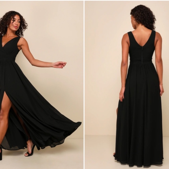 Lulu's flowy black maxi dress (new without tag) - Picture 5 of 5